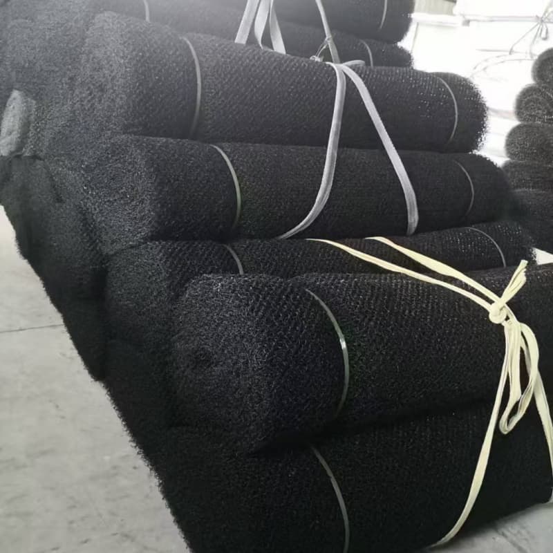 Synthetic polymer mat for slope stabilization